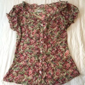 Romantic floral blouse